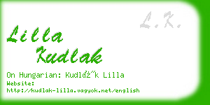 lilla kudlak business card